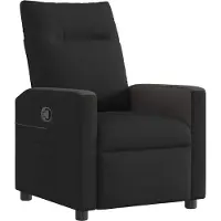 vidaXL Fauteuil verstelbaar stof zwart
