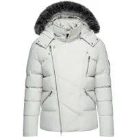 OMBRE Winterjas 'Level Up' lichtgrijs / zilver