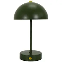 Casa Di Elturo Nero Oplaadbare LED Tafellamp – Draadloze – Groen – Touch Bediening – 3 Lichtstanden – H25.5 cm