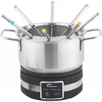 Little Balance 8965 - fonduepan - 8 pers - digitaal - inductie geschikt - 3 programma's - 2.3 liter - RVS - PFAS vrij