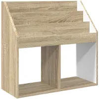 vidaXL Kinderboekenplank Sonoma Eik 72,5 x 29,5 x 69 cm Bewerkt hout