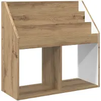 vidaXL Kinderboekenplank met opslag Artisan Eiken 72,5 x 29,5 x 69 cm