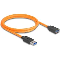 DeLOCK USB 5 Gbps Cable USB Type-A male to USB Type-A female for tethered shooting 1 m orange