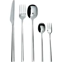Beliani FREGOLA - Bestekset 30-delig - Zilver - RVS