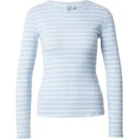 Pieces Shirt 'PCRuka' lichtblauw / wit
