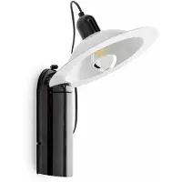 Stilnovo Wandlampe , Lampiatta, Zwart, Woonkamer, Kunststof, Designer