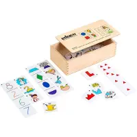 Educo Zoek de vorm - Houten speelgoed - Houten puzzel - Educatief speelgoed - Kinderspeelgoed - Vanaf 4 jaar