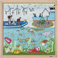 Educo Natuur en klimaatpuzzel - Plastic soep - - Educatief speelgoed