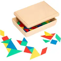 Educo Tangram set in kist - - Educatief speelgoed