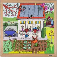 Educo Natuur en klimaatpuzzel - Duurzaam huis - - Educatief speelgoed