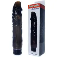 Bossoftoys - 67-00098 - Real Skin - Realistic Vibrator - Black - 22 M- Dia 4 Cm - Multispeed