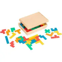 Educo Pentominos set in kist - - Educatief speelgoed
