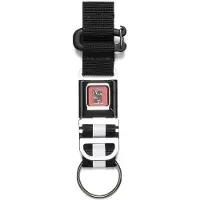 Chrome Chroom Mini Gesp Sleutelhanger Zwart/Wit