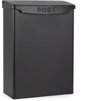 Ks Verlichting KS Brievenbus b32 - Wandbrievenbus - Aluminium - montagemateriaal en 2 sleutels - Zwart