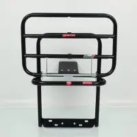 Faco Porte bagage pour scooter Piaggio 125 Vespa PX 1977 à 1982 noir mat Neuf