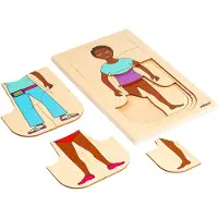 Educo Aankleedpuzzel, meisje - - Educatief speelgoed