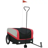 Syfax Fietstrailer 45 kg ijzer zwart en rood