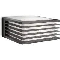 Philips Wandlamp buiten Shades, dimbaar, zwart, Aluminium, Modern, Wandlamp buiten