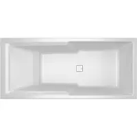 Riho Still Shower Inbouw Douchebad 180x80cm - Acryl Wit - LED Kussen Links - Fall - Baden, Inbouwbaden - 8714148591468