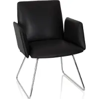 Hjh OFFICE DESIGNIA V - Vergaderstoel / bezoekerstoel Zwart