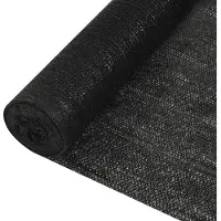 vidaXL Privacynet 195 g/m² 1x10 m HDPE zwart