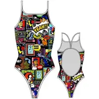 Turbo Yeah Comic Swimsuit Veelkleurig 2XL Vrouw