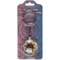 Out of the blue Mandala sleutelhanger - dubbelzijdig - tashanger - mandala - set van 6 stuks