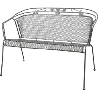 Royal Garden Elegance strekmetaal 2-zits tuinbank - Antraciet