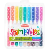 Kolorowe Baloniki Stampables Double Ended Scented Markers - Set of 18
