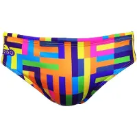 Turbo Labyrinth Swimming Brief Veelkleurig 2XL Man