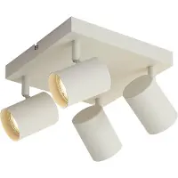 QAZQA Moderne plafondspot beige 4-lichts verstelbaar - Jeana