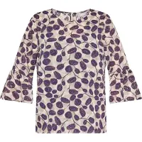 Usha Blouse beige / lila