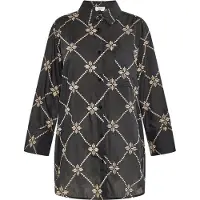 Usha Blouse ecru / zwart