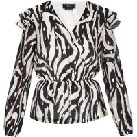 Faina Blouse zwart / wit