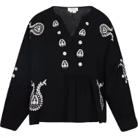 Usha Blouse 'Festival' zwart / wit