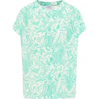 Usha Blouse turquoise / wolwit