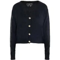 Faina Gebreid vest 'Dedica' zwart
