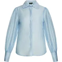 Faina Blouse lichtblauw