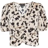 Faina Blouse beige / zwart