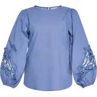 Usha Blouse duifblauw