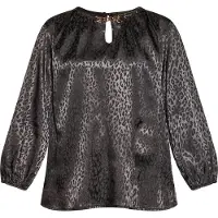 Faina Blouse donkergrijs / zwart