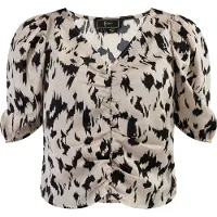 Faina Blouse beige / zwart