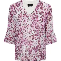 Faina Blouse sering / bessen / wit