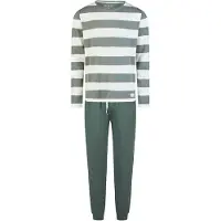 Phil&Co. Pyjama lang 'Monday' groen / wit