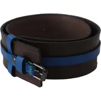 Costume National Leren Riempje met Blauw Accent