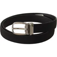 Dolce&Gabbana Zwarte Stoffen Riem