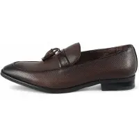 Infinity Leather Heren bruine klassieke kwastloafers formele schoenen