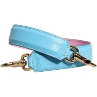 Dolce&Gabbana Roze Blauwe Leren Handtas Met Schouderriem