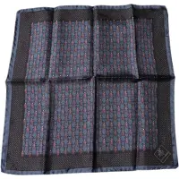 Dolce&Gabbana Donkerblauwe Vleermuis Vierkante Zakdoek Sjaal