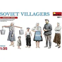 MiniArt - Soviet Villagers (Min38011) - modelbouwsets, hobbybouwspeelgoed voor kinderen, modelverf en accessoires